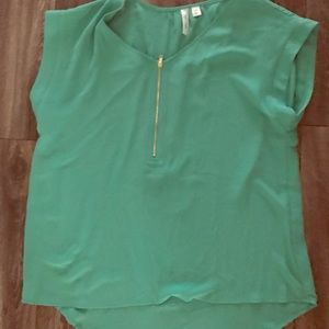 Teal blouse